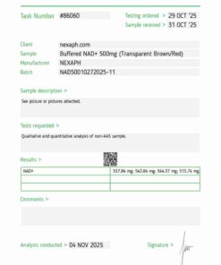 NAD+ 500mg Buffered (10 vials/kit)