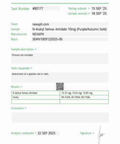 N-Acetyl Semax Amidate 10mg (10 vials/kit)