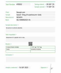 N-Acetyl Selank Amidate 10mg (10 vials/kit)