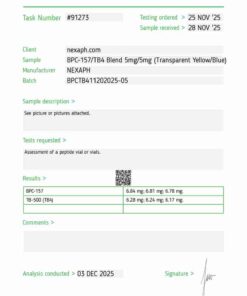 BPC-157 / TB4 Blend – 5mg/5mg (10 vials/kit)