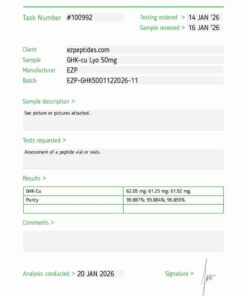 GHK-Cu Lyophilized 50mg