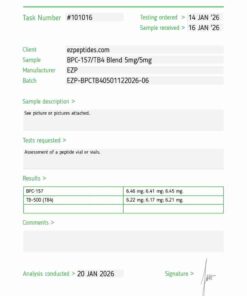 BPC-157 / TB4 Blend 5mg/5mg