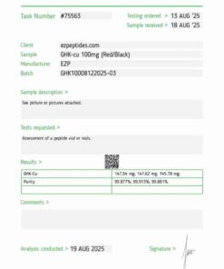 GHK-cu Lyophilized 100mg