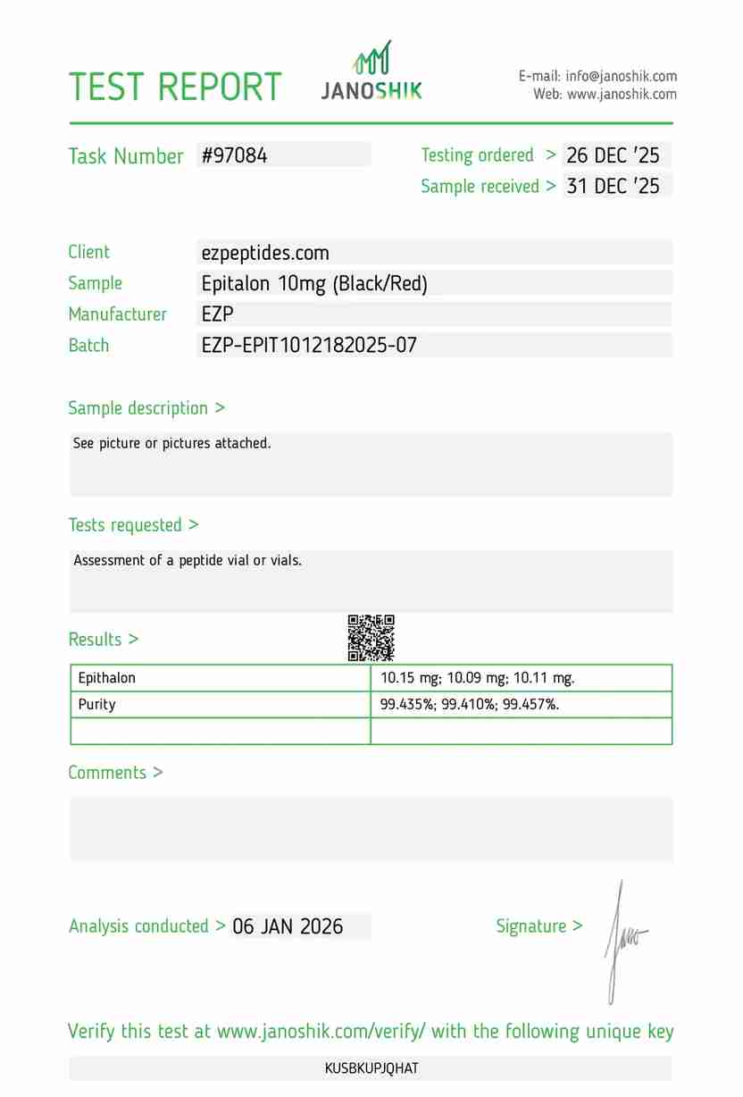 Epitalon 10mg Epitalon 10mg