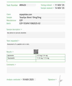 Tesamorelin / Ipamorelin Blend – 10mg / 3mg
